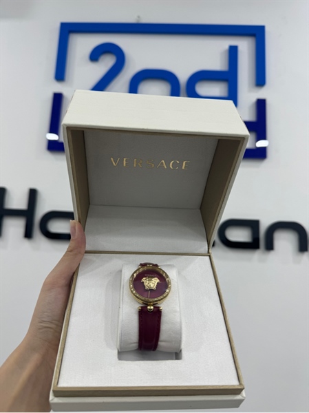 Đồng hồ Versace Palazzo Empire Red Women's Watch, VECQ00418 - Màu đỏ - Ngoại hình 97%, không có tem chống hàng giả - FullBox có thẻ