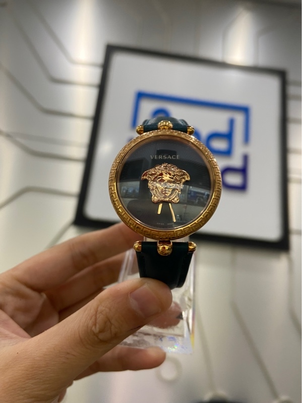 Đồng hồ Versace Palazzo Empire Teal Watch - 34mm - Màu vàng gold - Ngoại hình: 98% - Kèm box