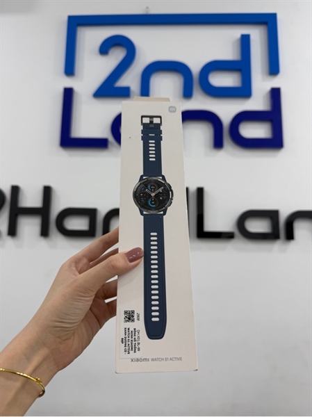 Đồng hồ Xiaomi Watch S1 Active - Màu xanh - Ngoại hình 97% - Kính xước nhẹ , dây đeo linh kiện - Kèm Box , sạc
