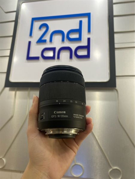 Lens Canon EFS 18-135mm - image stabilizer nano USM 0.39m/1.3ft - Màu Đen - Ngoại hình 98.5%