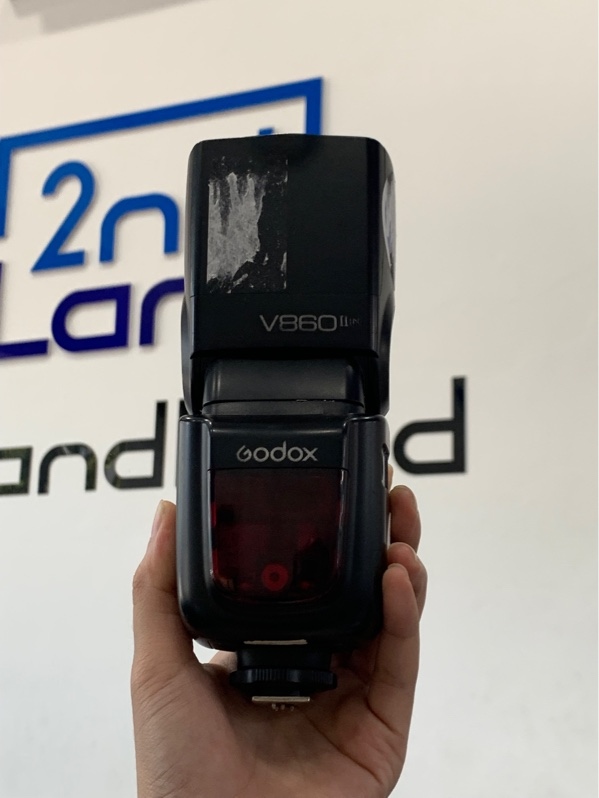 Flash Godox V860 II - Màu đen - Ngoại hình: 97% - Màn hình bị mực - Body