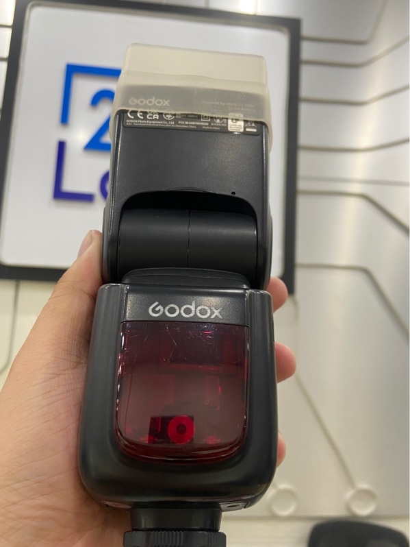 Flash Godox V860II-C cho Canon - Màu đen - Ngoại Hình: 97% - Kèm 1 pin + Túi vải + Sạc
