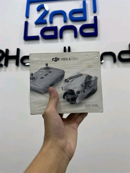 Flycam DJI Mini 4 Pro (RC-N2) - Màu xám - Ngoại hình 98% - Kèm 2 PIN ( 1 Pin Cycle 11 + 1 pin 56 lần sạc ) + tay RC-N2 + Dây c to c + + 2 cánh thay + Ốp Gimble + Ốp thân + Box 3