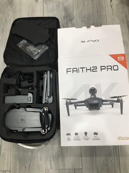 Flycam Faith 2 Pro - Màu Xám - Ngoại hình 97% - Full phụ kiện (1 bộ cánh + 1 pin)