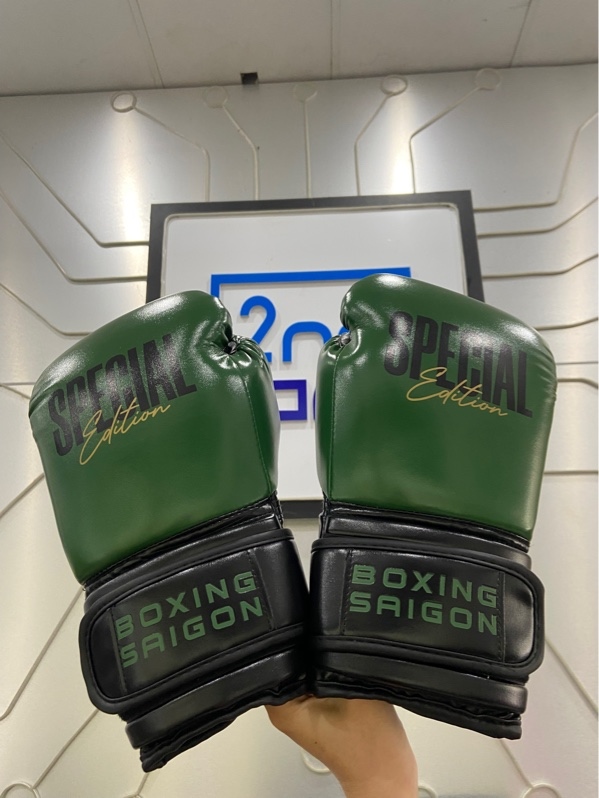 Găng Boxing Saigon - Special Edition - 12OZ - Màu xanh đen - Ngoại hình: 98% - Body