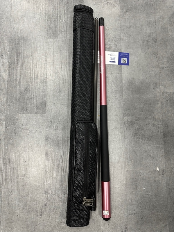 Gậy Bida Leadsuper V1 - Màu hồng - Ngoại hình 97% - Trầy đã thay phíp Juma - Kèm túi