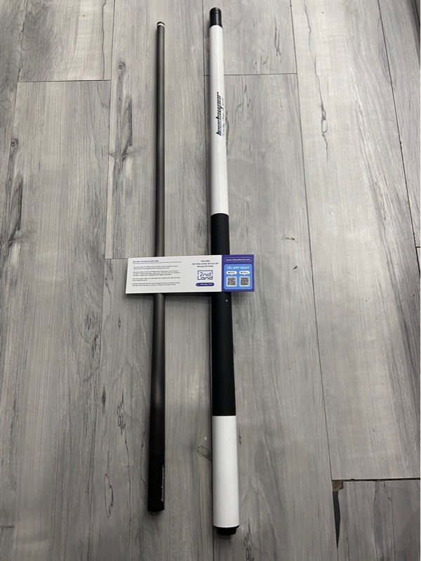 Gậy bida lỗ Leadsuper V1 White - Màu trắng - Ngoại hình: 97% - Ngọn nhảy nhẹ - Kèm ngọn carbon