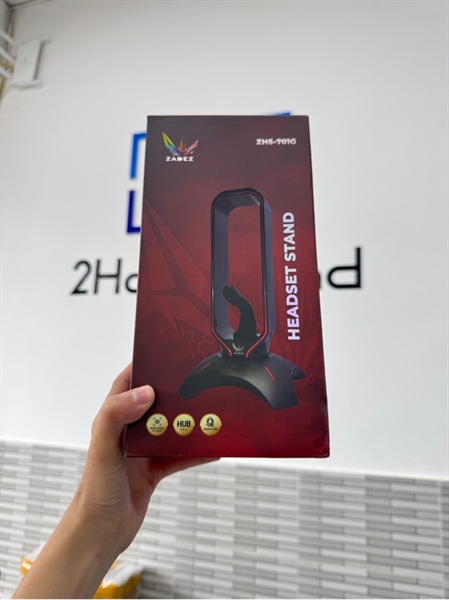 Giá đỡ tay nghe 3 trong 1 ZADEZ ZHS-701G - Màu đen - Ngoại hình 98% - Fullbox 3