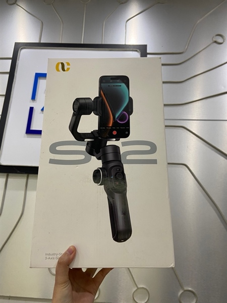 Gimbal Aochuan Smart S2 - Màu đen - Ngoại hình: 98% - Kèm Box + tripods