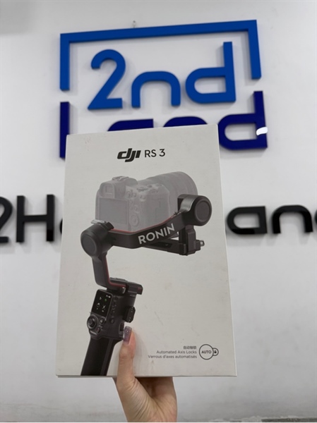 Gimbal DJI Ronin RS3 - Màu đen - Ngoại hình 98% - Thiếu pat đỡ len , thiếu 2 dây sạc , kèm Box