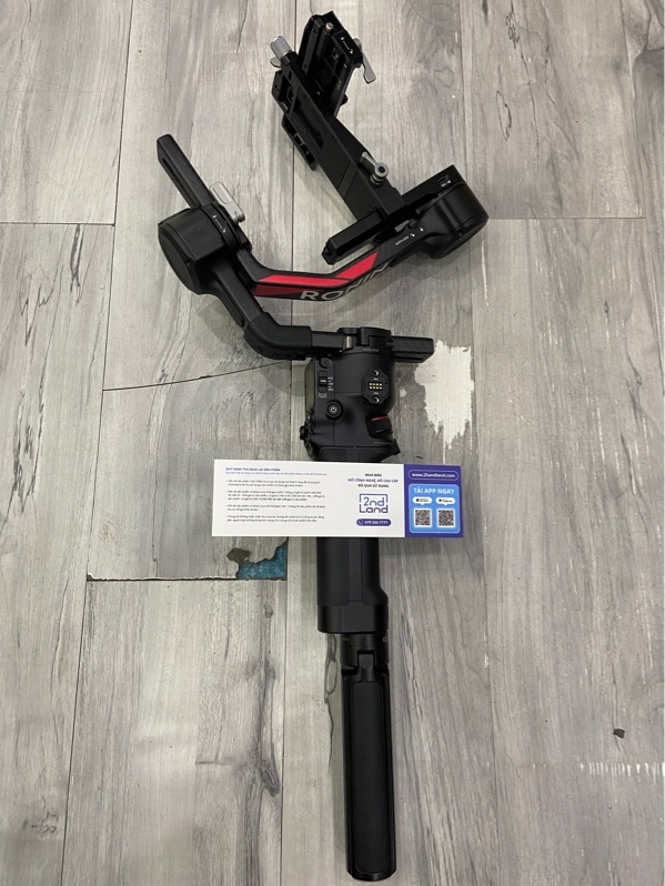 Gimbal DJI Ronin RS4 Pro - Màu xám - Ngoại hình: 97% - Trầy xước cấn, ố nặng, thiếu đế kẹp máy ảnh - Kèm Box + túi đựng + cáp