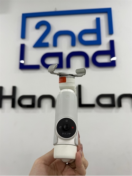 Gimbal Insta 360 Flow - Màu trắng - Ngoại hình 97% - Ố - Kèm 1 kẹp điện thoại , 1 dây USB-C , 1 túi đựng