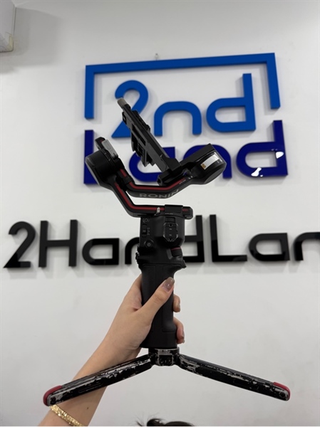 Gimbal máy ảnh DJI Ronin RS3 - Bản đơn - Màu đen - Ngoại hình 96% - Chân tripod tróc sơn nhiều , tay cầm mòn , trên gimbal nhiều chỗ tróc sơn - Kèm cáp usb-c , thiếu hỗ trợ buộc ống kính 2