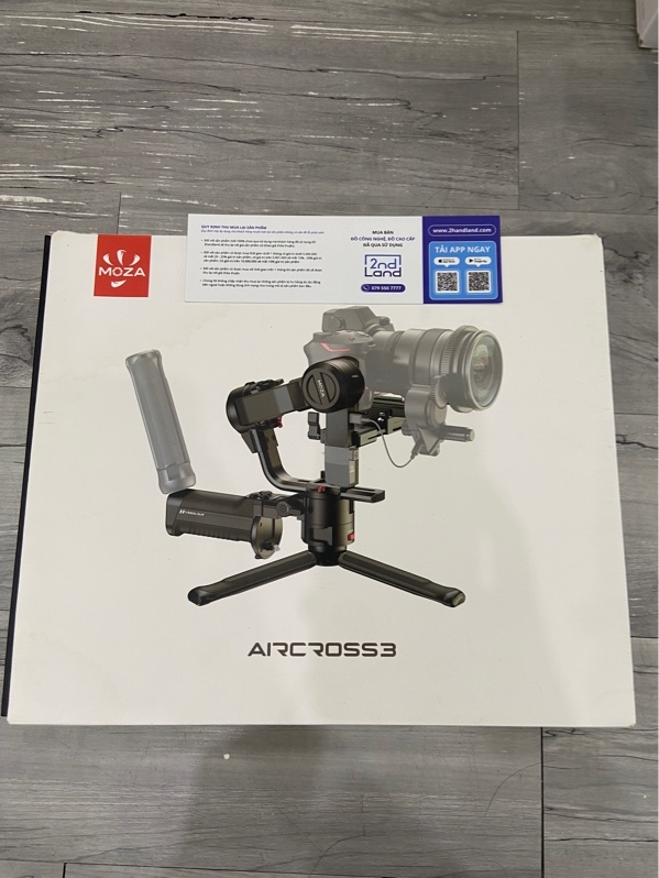 Gimbal MOZA AirCross 3 - Màu đen - Ngoại hình: 98% - Kèm box, 2 ốc cố định