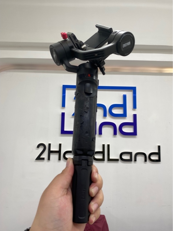 Gimbal ZhiYun Crane M2 - Màu đen - Ngoại hình 96% - Bung ốp báng cầm - Kèm plate tripod, kẹp điện thoại, 1 ốc gắn