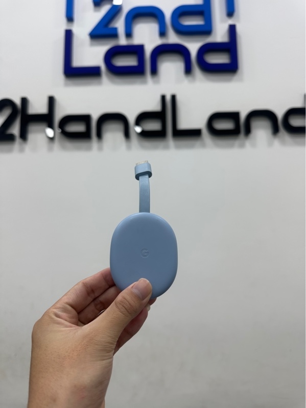 Google Chromecast with Google TV 4K - Màu xanh - Ngoại hình 97% - Trầy xước - Kèm dây kết nối + Remote