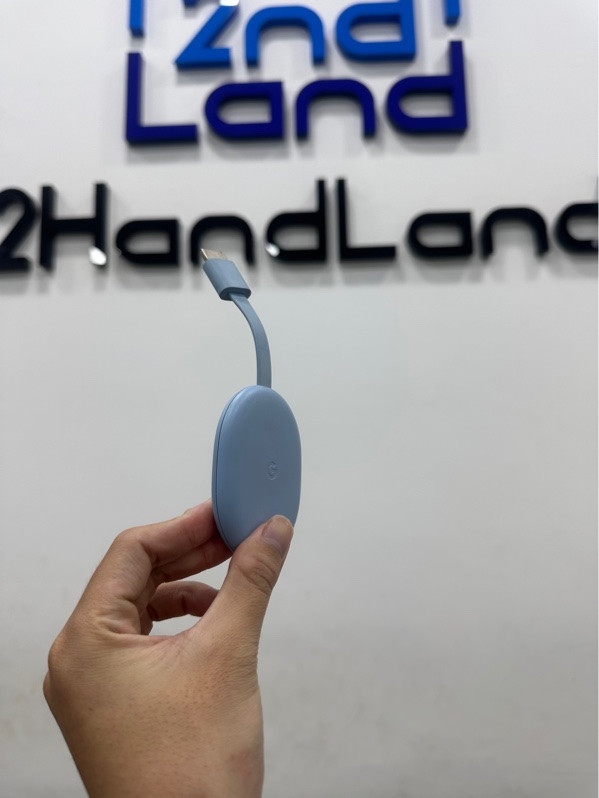 Google Chromecast with Google TV 4K - Màu xanh - Ngoại hình 97% - Trầy xước - Kèm dây kết nối + Remote