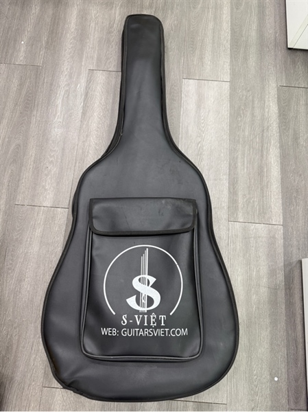 Guitar Classic No Name hãng S-Việt - Màu nâu - Ngoại hình 98% - Dây gỉ nhẹ - Kèm túi 1