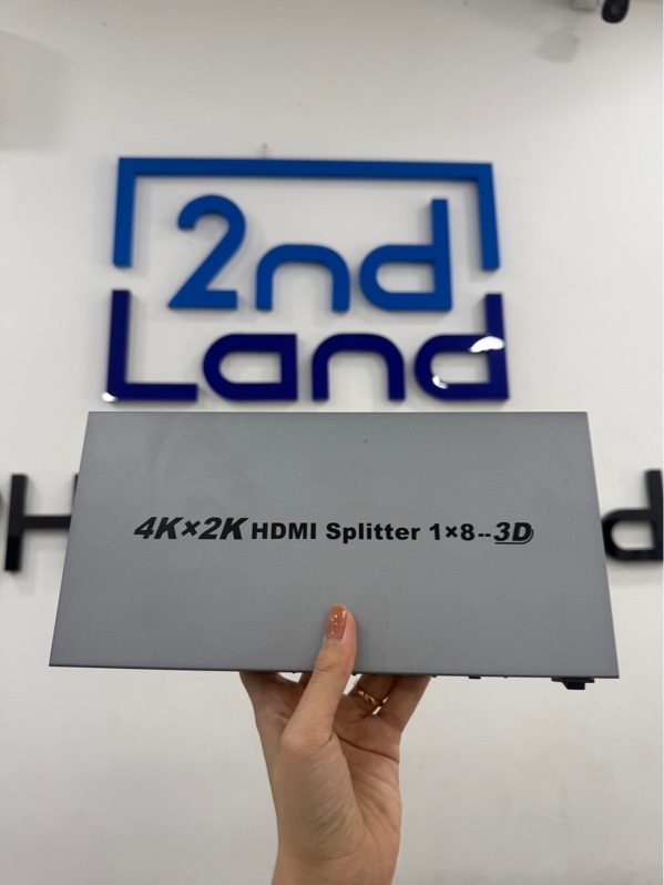 HDMI Splitter 1x8 3D 4kx2k - Model DT-7148 - Màu bạc - Ngoại hình 99% - Fullbox