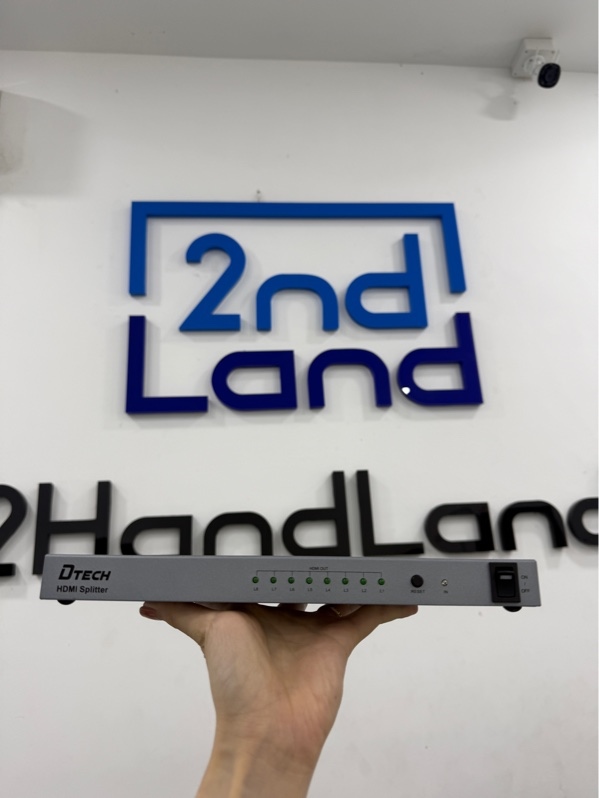 HDMI Splitter 1x8 3D 4kx2k - Model DT-7148 - Màu bạc - Ngoại hình 99% - Kèm nguồn