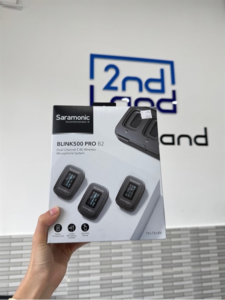 Hệ thống Micro không dây kênh đôi 2.4G Saramonic Blink 500 Pro B2 - Màu đen - Openbox