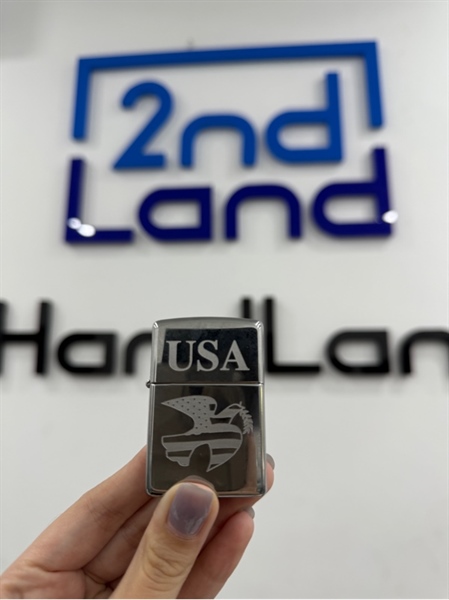 Hộp quẹt Zippo USA - Sản xuất 01/2016 - Màu bạc - Ngoại hình 98% - Chưa vô xăng - Body 1