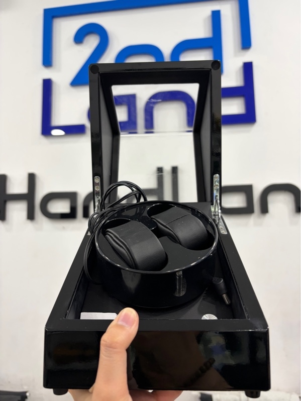 Hộp xoay đồng hồ cơ No Name - Màu đen - Ngoại hình 97% - Trầy xước - Body