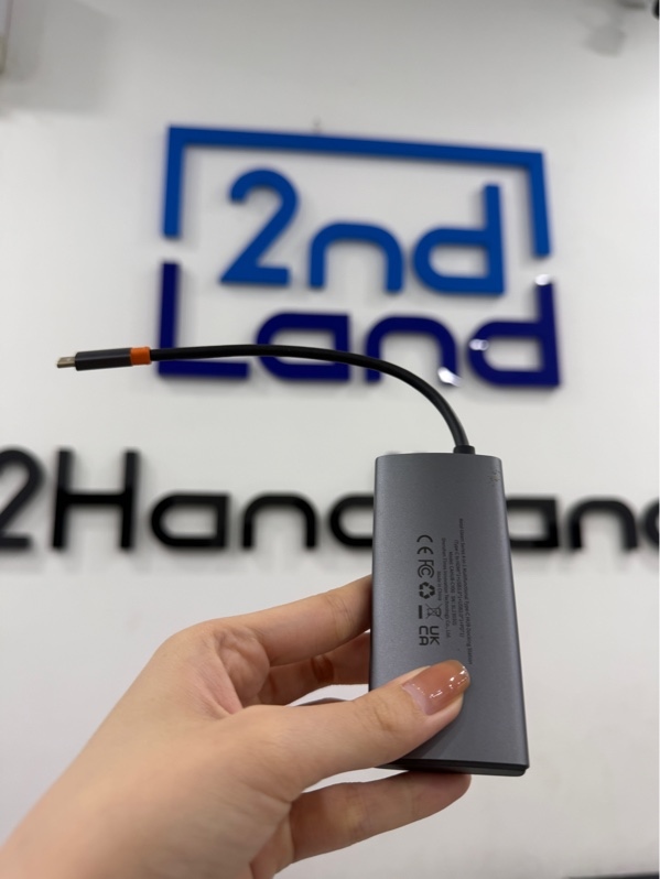 Hub chuyển đổi Baseus Metal Gleam Series 4in1 - Màu xám - Ngoại hình 98% - Hư cổng 1 type C - Body