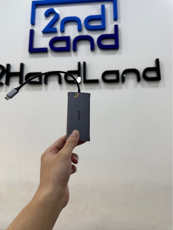 Hub chuyển đổi Ugreen CM121 50538 USB TYPE C SANG 3*USB - 8 in 1 - Màu đen - Ngoại hình 97% - Trầy ố cổng cắm oxi hoá - Body