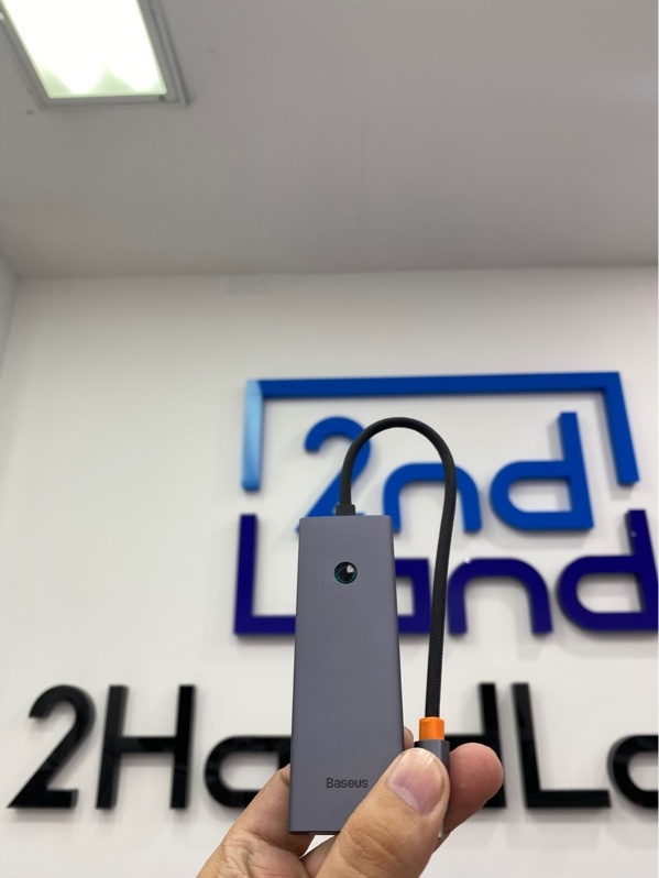 Hub chuyển đổi USB-C 5 in 1 Baseus UltraJoy Series model BS-OH150 - Màu xám - Ngoại hình: 98% - Kèm Box