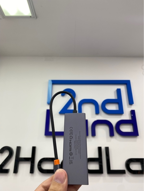 Hub chuyển đổi USB-C 5 in 1 Baseus UltraJoy Series model BS-OH150 - Màu xám - Ngoại hình: 98% - Kèm Box
