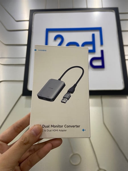 Hub Hagibis MST Dual Monitor Converter Usb A&C To Dual Hdmi - Màu xám - Ngoại hình: 98% - Kèm Box 3