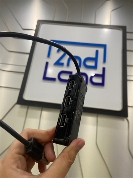 Hub Ugreen 20264 Chia 3 cổng USB 2.0 - Màu đen - Ngoại hình: 97% - FullBox + kèm cổng mạng Ethernet 3