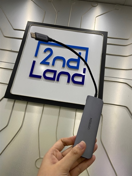 Hub Ugreen 6 in 1 Type C CM195 - Màu xám - Ngoại hình: 98% - Body