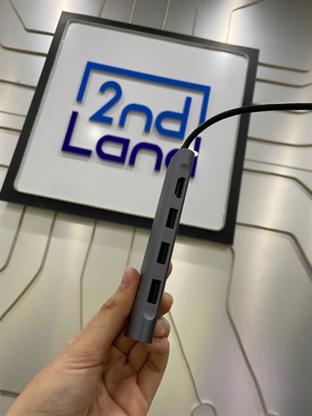 Hub Ugreen 6 in 1 Type C CM195 - Màu xám - Ngoại hình: 98% - Body 2