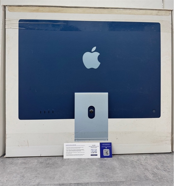 iMac 2021 24 inch 4K (Apple M1 / 16GB / 512GB / 8 CPU / 8 GPU) - Màu xanh - Ngoại hình 97% - Màn ám viền theo thời gian - Fullbox - Kèm Magic Mouse 2 model :A1657 + Macgic Keyboard with Touch ID model :A2449 2