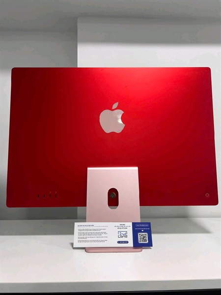 iMac 24 2021 M1 8GPU 8/256GB - Màu đỏ - Ngoại hình 97% - máy trầy cấn - Kèm phím cấn dính phím mũi tên + dây nguồn 2