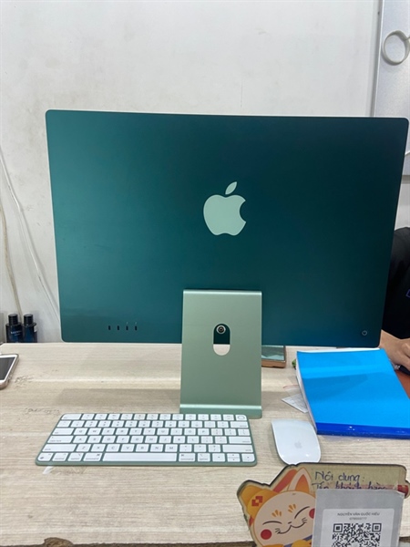 iMac M1 24 inch 2021 - Ram 16/256GB 8GPU - Màu xanh - Ngoại hình: 98% - FullBox + magic mouse 2 + magic keyboard 2 1