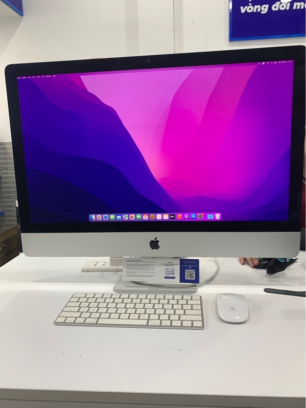 iMac Retina 5K - 27 inch Late 2015 - i5 lõi tứ - Radeon R9 M390 2GB - Ram 16GB/SSD 1TB - Màu trắng - Ngoại hình: 98% - Màn viền ám hồng - Fullbox