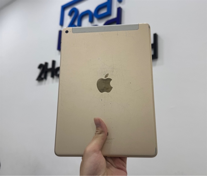 iPad Air 2 - 2J/A - 16GB - IOS 14.3 - Bản 4G - Pin 71% - Màu Gold - Ngoại hình 97% - Màn ép kính ám phản quang - Body