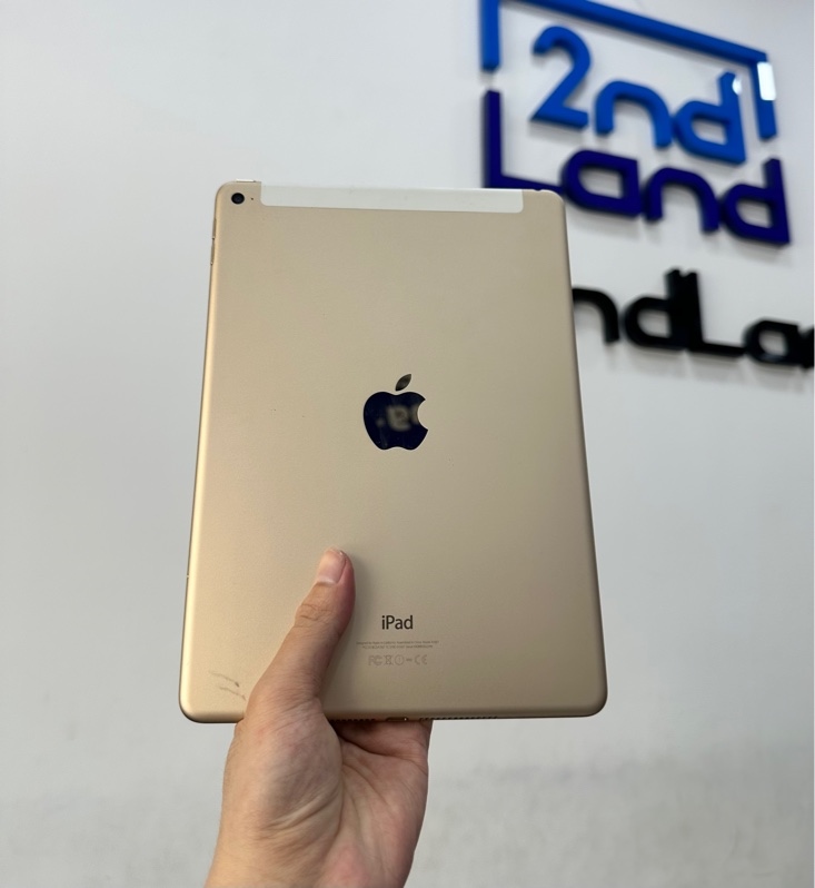 iPad Air 2 9.7inch 4G - LL/A - 64GB - IOS 15.8.7 - Pin 100% đã thay - Màu vàng đồng - Ngoại hình 97% - Màn ám hồng - Body