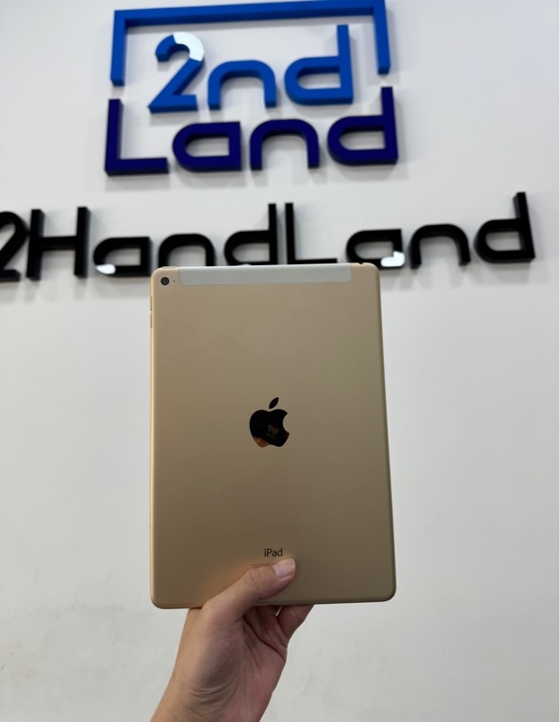 iPad Air 2 9.7inch 4G - X/A - 64GB - IOS 15.8.4 - Pin 100% đã thay không xác định - Màu gold - Ngoại hình 97% - Màn ám - Body