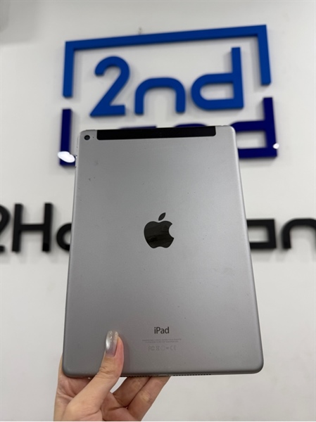 iPad Air 2 - LL/A - IOS 15.8.4 - 4G - 64GB - Màu xám - Pin thay 100% - Ngoại hình 97% - Màn ám hồng , màn trầy , hở màn - Body
