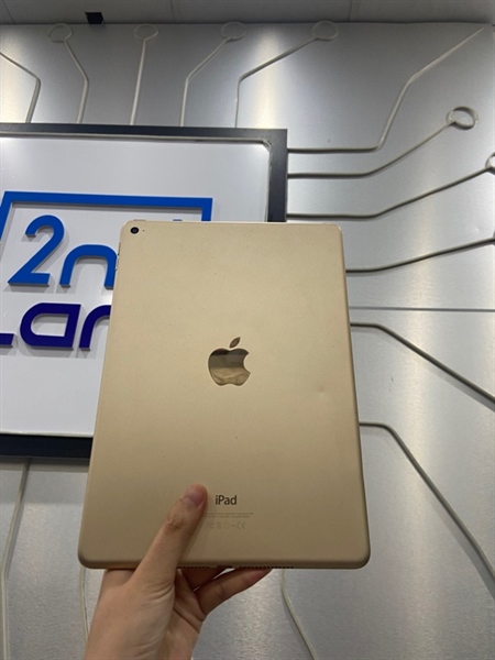 iPad Air 2 - ZP/A - 64GB - IOS 15.8.2 - Bản Wifi - Pin 100% đã thay - Màu Gold - Ngoại hình: 96% - Màn ám - Body