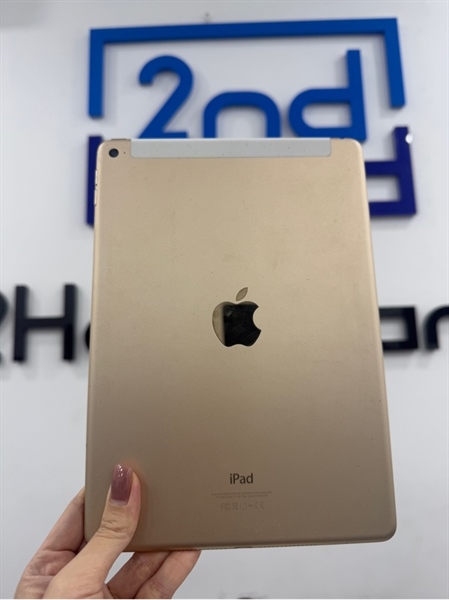 iPad Air 2 - ZP/A - IOS 15.8.2 - Bản 4G - 64GB - Màu vàng - Pin thay 100% - Ngoại hình 97% - Màn hồng viền , hở sáng , bầm màn , ép kính , lưng trầy , cấn 4 góc , viền trầy - Kèm sạc
