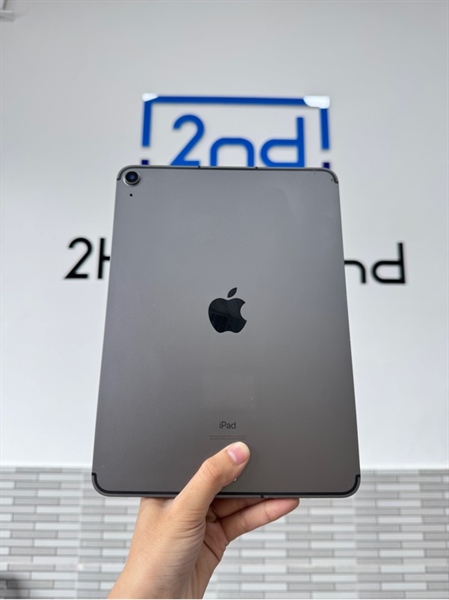 iPad Air 4 - ZA/A - 4G - 64GB - Màu xám - Pin 82% chu kì sạc 408 - Ngoại hình 97% - Cong sườn - Body