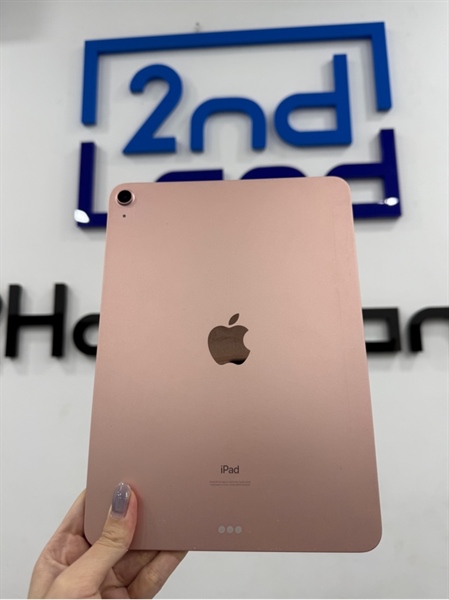 iPad Air 4 - ZA/A - IOS 15.2 - Wifi - 64GB - Màu hồng - Pin thay 100% - Ngoại hình 97% - Màn ám hồng , hở sáng viền , cấn 1 chỗ , sườn cong nhẹ - Kèm sạc