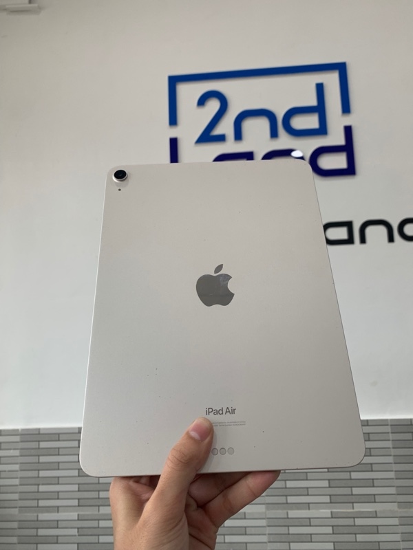iPad Air 5 - ZA/A - 64GB - Wifi - Màu vàng ánh sao - Pin 83% chu kì sạc 659 lần - Ngoại hình: 97% - Màn trầy + ám hồng - Body