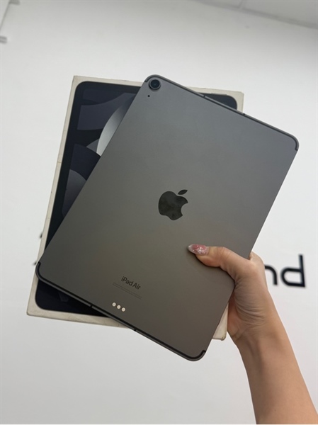 iPad Air 5 - ZA/A - Bản 5G - Xám - 256GB - Pin 91% - chu kỳ: 237 - 98% - Fullbox