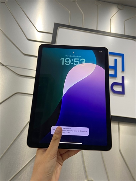 iPad Air 6 - 11 inch - M2 2024 - ZP/A - 256GB - Bản Wifi - IOS 18.4 - Pin 100% - Màu trắng - Ngoại hình: 99% - Box - Còn bảo hành T4/2026 3